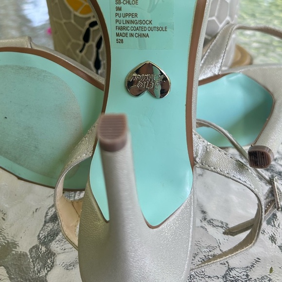 Betsey Johnson Silver Embellished Sandals - Picture 3 of 6